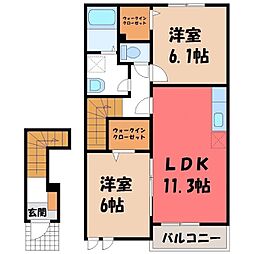 メゾンシュクレ II 2階/-