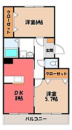 Rガーデン 2階