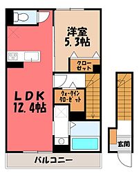 Σresidence紅雲町 1LDKの間取図画像
