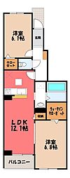 ラフェーラ50 2LDKの間取図画像