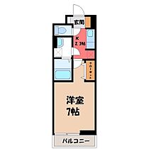 群馬県前橋市小相木町1丁目（賃貸アパート1K・1階・26.09㎡） その2