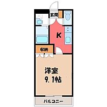 群馬県伊勢崎市羽黒町（賃貸アパート1K・2階・30.96㎡） その2