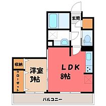 群馬県前橋市上大島町（賃貸アパート1LDK・2階・31.02㎡） その2