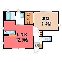 群馬県伊勢崎市境下渕名（賃貸アパート1LDK・1階・49.05㎡） その2