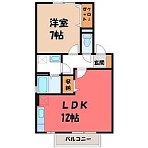 群馬県前橋市箱田町（賃貸アパート1LDK・2階・45.42㎡） その2