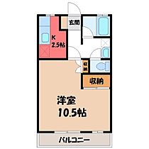 群馬県前橋市大利根町1丁目（賃貸アパート1K・2階・32.40㎡） その2