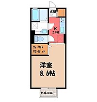 茨城県古河市関戸（賃貸アパート1K・2階・30.27㎡） その2