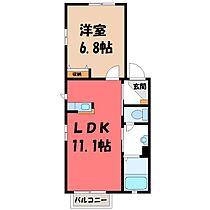 群馬県伊勢崎市三室町（賃貸アパート1LDK・2階・40.69㎡） その2