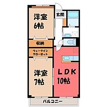 群馬県前橋市上新田町（賃貸マンション2LDK・1階・55.71㎡） その2