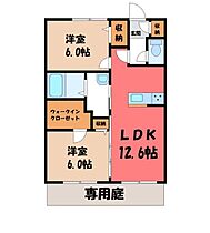 茨城県古河市東牛谷（賃貸アパート2LDK・1階・56.25㎡） その2