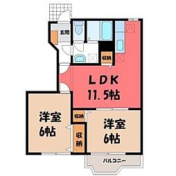 🉐敷金礼金0円！🉐東武伊勢崎線 新伊勢崎駅 徒歩34分