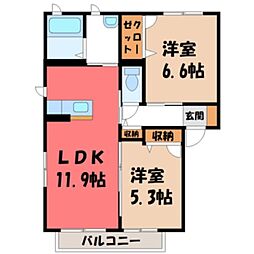 東北本線 古河駅 バス28分 笹口商店前下車 徒歩10分