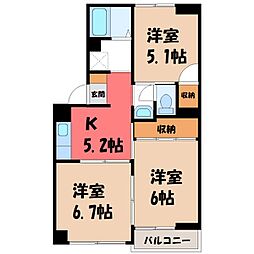 🉐敷金礼金0円！🉐両毛線 前橋大島駅 徒歩17分