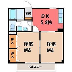 🉐敷金礼金0円！🉐湘南新宿ライン宇須 古河駅 バス21分 久能住...