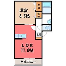 ブリリアント E  ｜ 群馬県伊勢崎市八寸町（賃貸アパート1LDK・1階・41.20㎡） その2