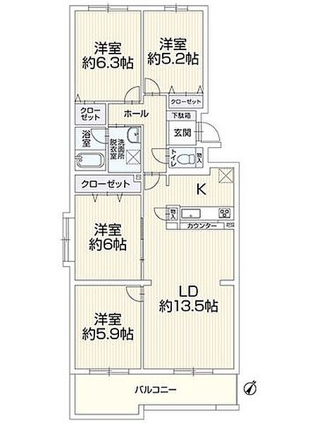 間取りを拡大表示