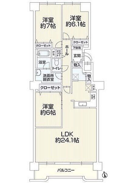 間取りを拡大表示