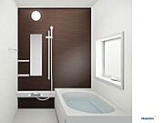 【同仕様写真】浴室はハウステック製ユニットバスに新品交換予定です。広々した浴槽で、足を伸ばしてゆったり半身浴が楽しめます。毎日のお風呂が楽しみになりますね。