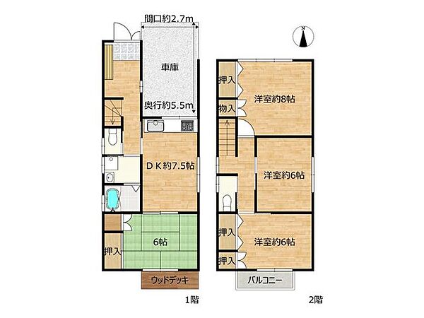 間取りを拡大表示