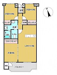 間取図画像 3LDK