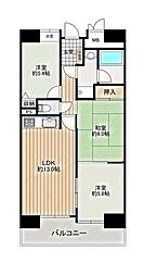 ライオンズマンション西岡崎 3LDKの間取図画像