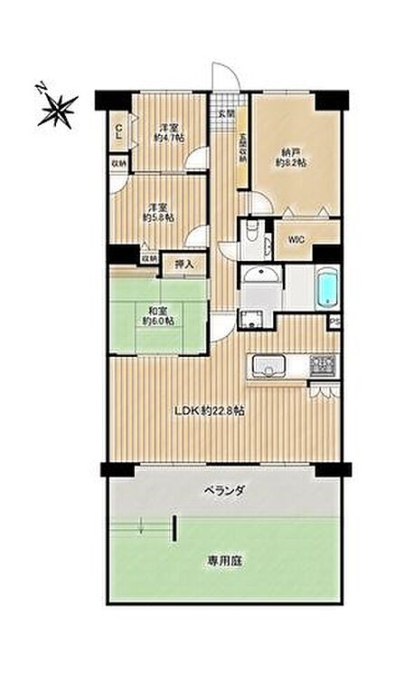 3SLDK 間取り