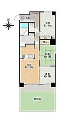 神宮ハイツ 3LDKの間取図画像