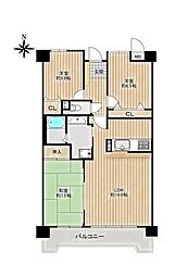 シティコーポ平手南 3LDKの間取図画像
