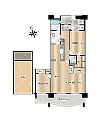 間取図画像 2LDK