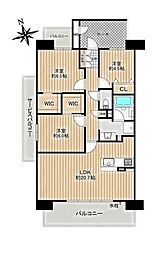 ミッドシティプレミアム北岡崎 3LDKの間取図画像