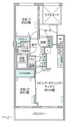 間取図画像 2LDK