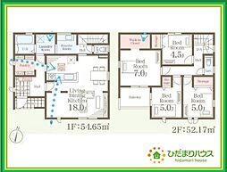 いわき市平下平窪2期　新築戸建　3号棟