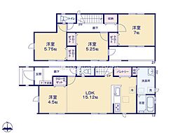 いわき市泉玉露3期　新築戸建　1号棟