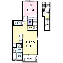 ベントレー向山 201 ｜ 愛知県豊橋市向山西町1番地13（賃貸アパート1LDK・2階・44.99㎡） その2