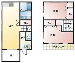 OMメゾンひなた 2 ｜ 愛知県豊川市上野1丁目59（賃貸アパート2LDK・1階・68.32㎡） その2