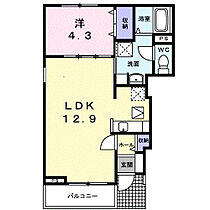 カーサ・ソレイユ　Ａ 101 ｜ 愛知県蒲郡市平田町向田52番地2（賃貸アパート1LDK・1階・40.74㎡） その2