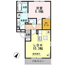 グラン・コート　Ａ 101 ｜ 愛知県豊川市西桜木町1丁目58番（賃貸アパート1LDK・1階・44.21㎡） その2