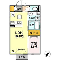 ドエル斉兵 101 ｜ 愛知県豊橋市東田町字斉兵21-7（賃貸アパート1LDK・1階・33.62㎡） その2