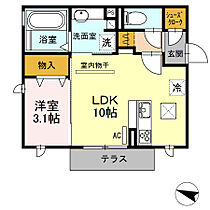 オアシス牛川II 101 ｜ 愛知県豊橋市牛川町字田ノ上8-25（賃貸アパート1LDK・1階・35.27㎡） その2