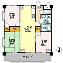 ヴィンテージ本多II 103 ｜ 愛知県豊橋市花田町字百北200（賃貸マンション3LDK・1階・66.42㎡） その2