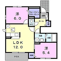 プリムローズ 102 ｜ 愛知県新城市市場台2丁目5番地15（賃貸アパート2LDK・1階・55.88㎡） その2