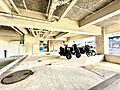 バイク置き場。