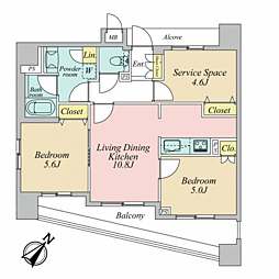 間取図画像 2SLDK