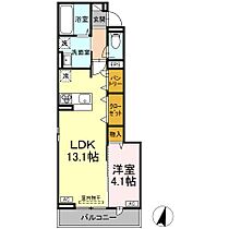 Ｄ-ｒｅｓｉｄｅｎｃｅ霞町 202 ｜ 広島県福山市霞町1丁目（賃貸アパート1LDK・2階・44.02㎡） その2