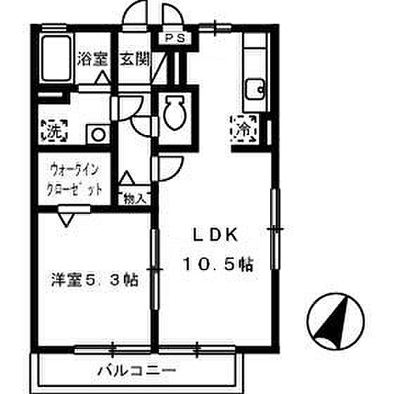 リファルジェント泉　Ｃ棟 ｜広島県福山市引野町5丁目(賃貸アパート1LDK・2階・40.20㎡)の写真 その2