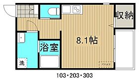 スリーズ霞町 103 ｜ 広島県福山市霞町4丁目8-25（賃貸アパート1R・1階・25.95㎡） その2