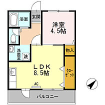 カーサヴェンティ 101 ｜ 広島県福山市柳津町2丁目13-31（賃貸アパート1LDK・1階・39.03㎡） その2