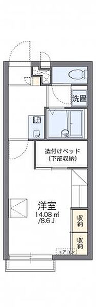 レオパレスＳ　ＣＯＵＲＴ 202｜香川県高松市木太町(賃貸アパート1K・2階・23.18㎡)の写真 その2