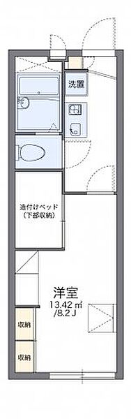 レオパレスマンダリアンコート藤井 201｜香川県高松市鬼無町藤井(賃貸アパート1K・2階・22.35㎡)の写真 その2