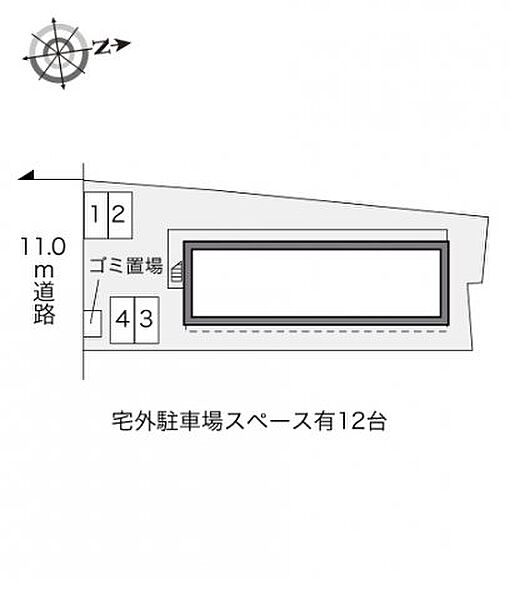 レオパレスマンダリアンコート藤井 201｜香川県高松市鬼無町藤井(賃貸アパート1K・2階・22.35㎡)の写真 その3